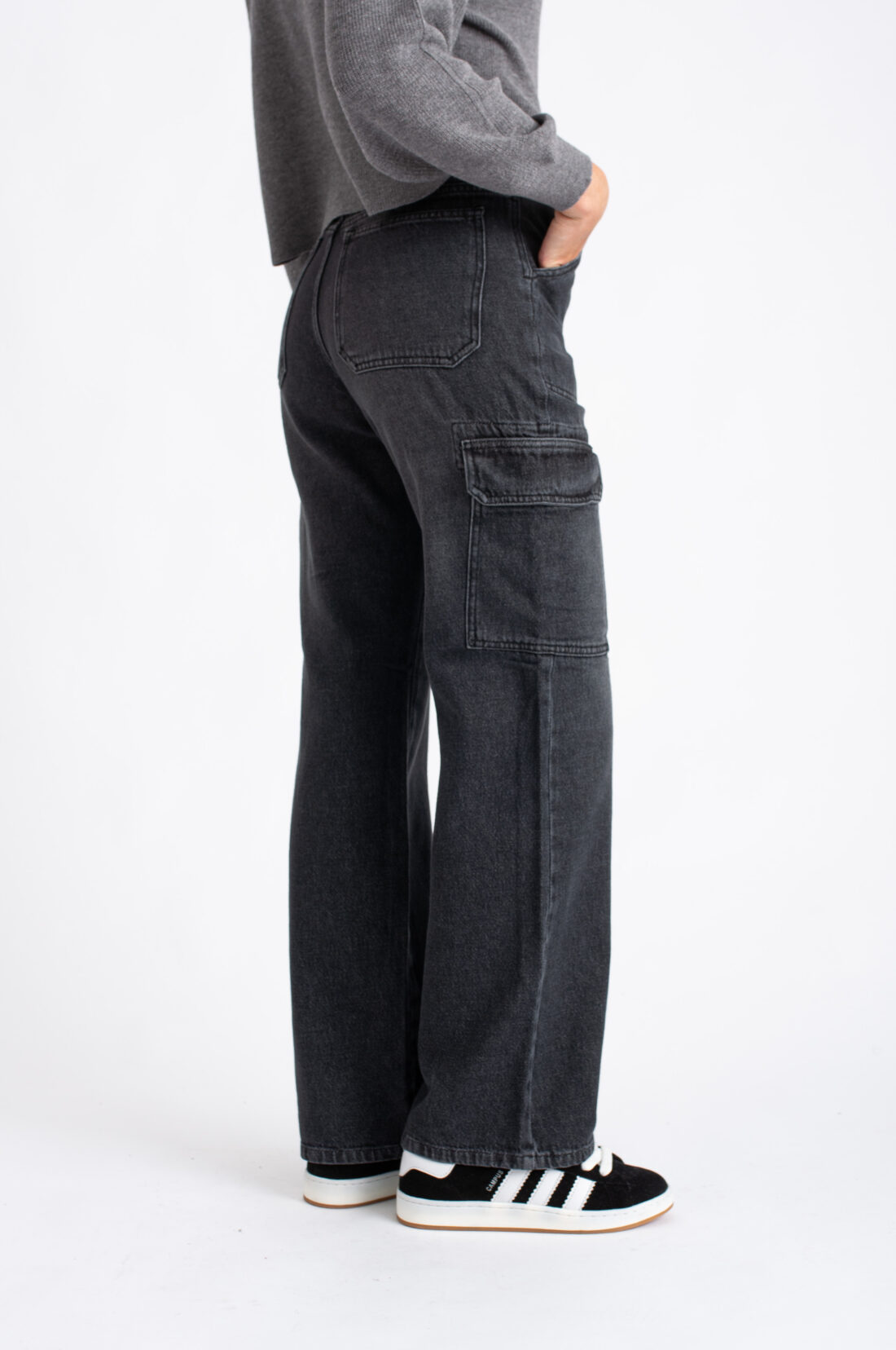 [11134] straight gris cargo blaque