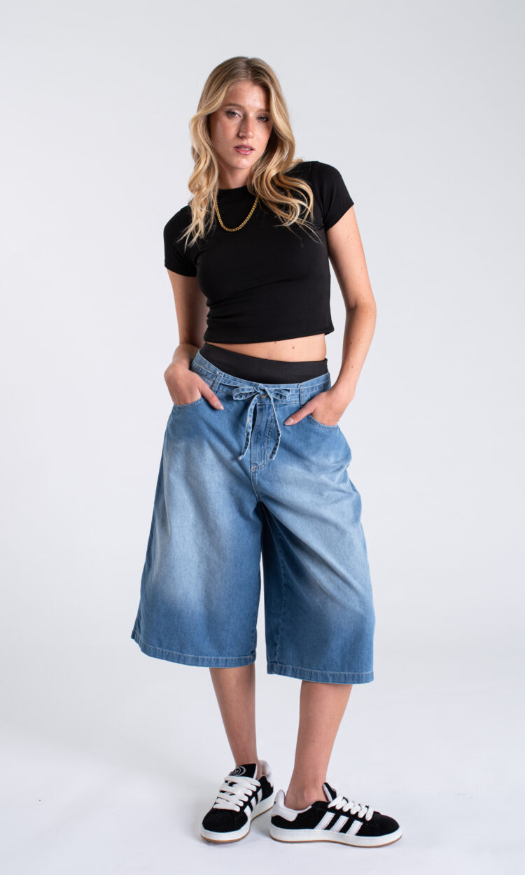 [12239] bermuda baggy celeste tirita