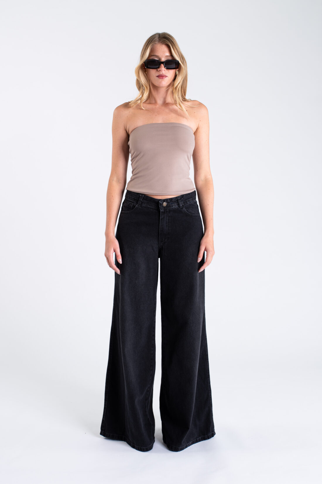 [11241] baggy palazzo negro