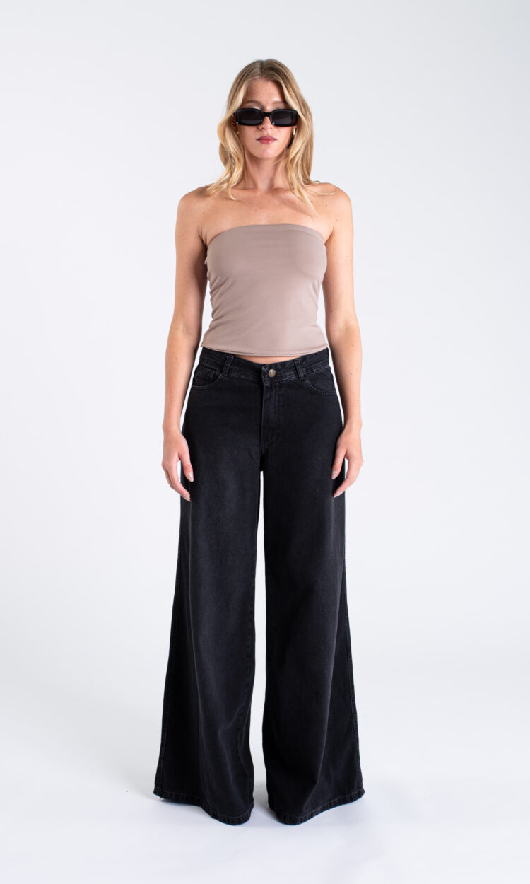 [11241] baggy palazzo negro