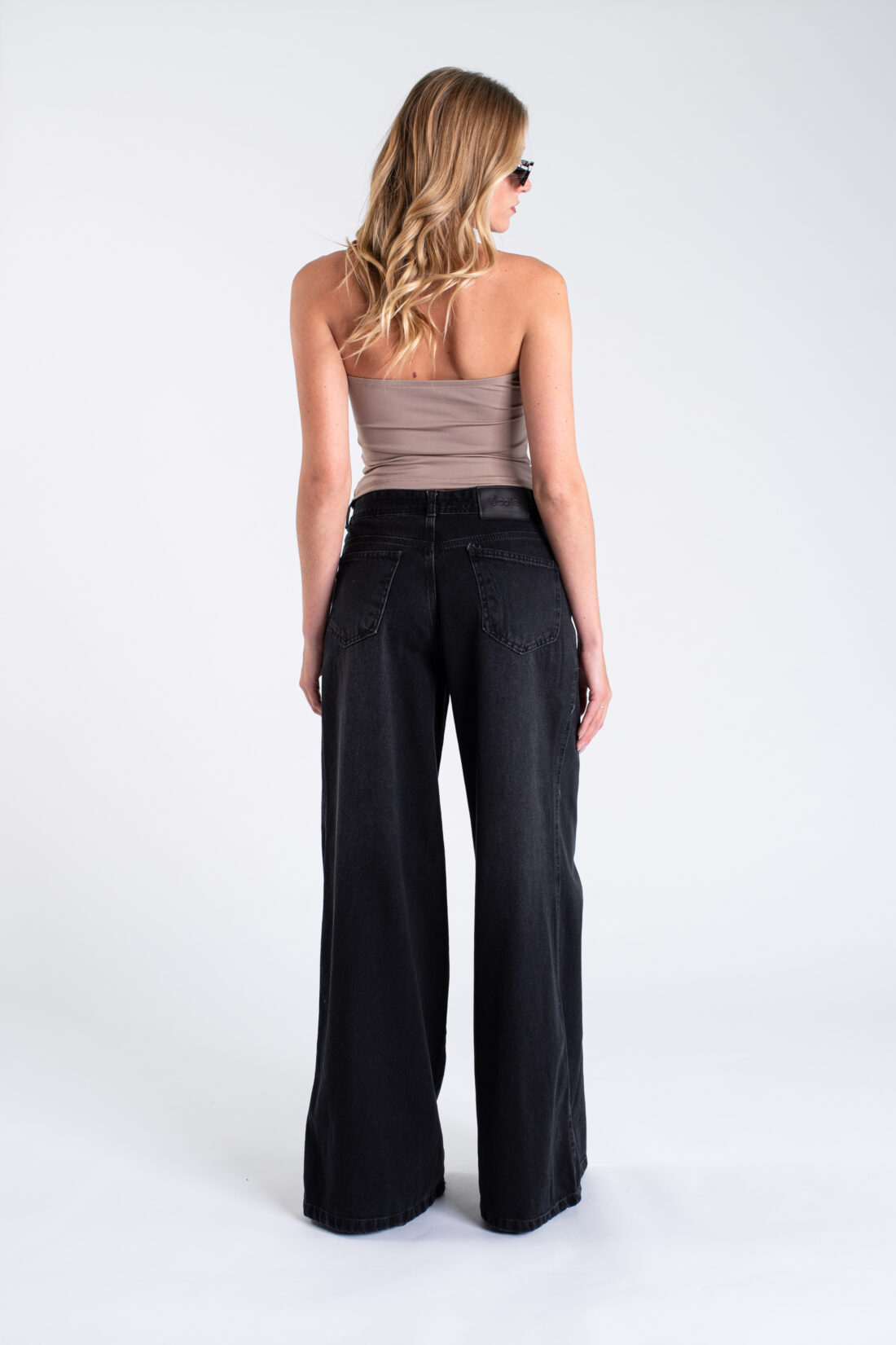 [11241] baggy palazzo negro