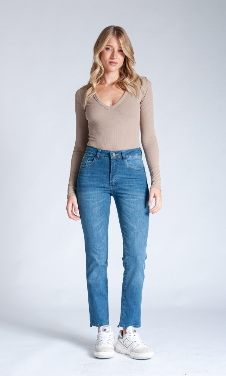 [11260] slim escalonado azul bigote