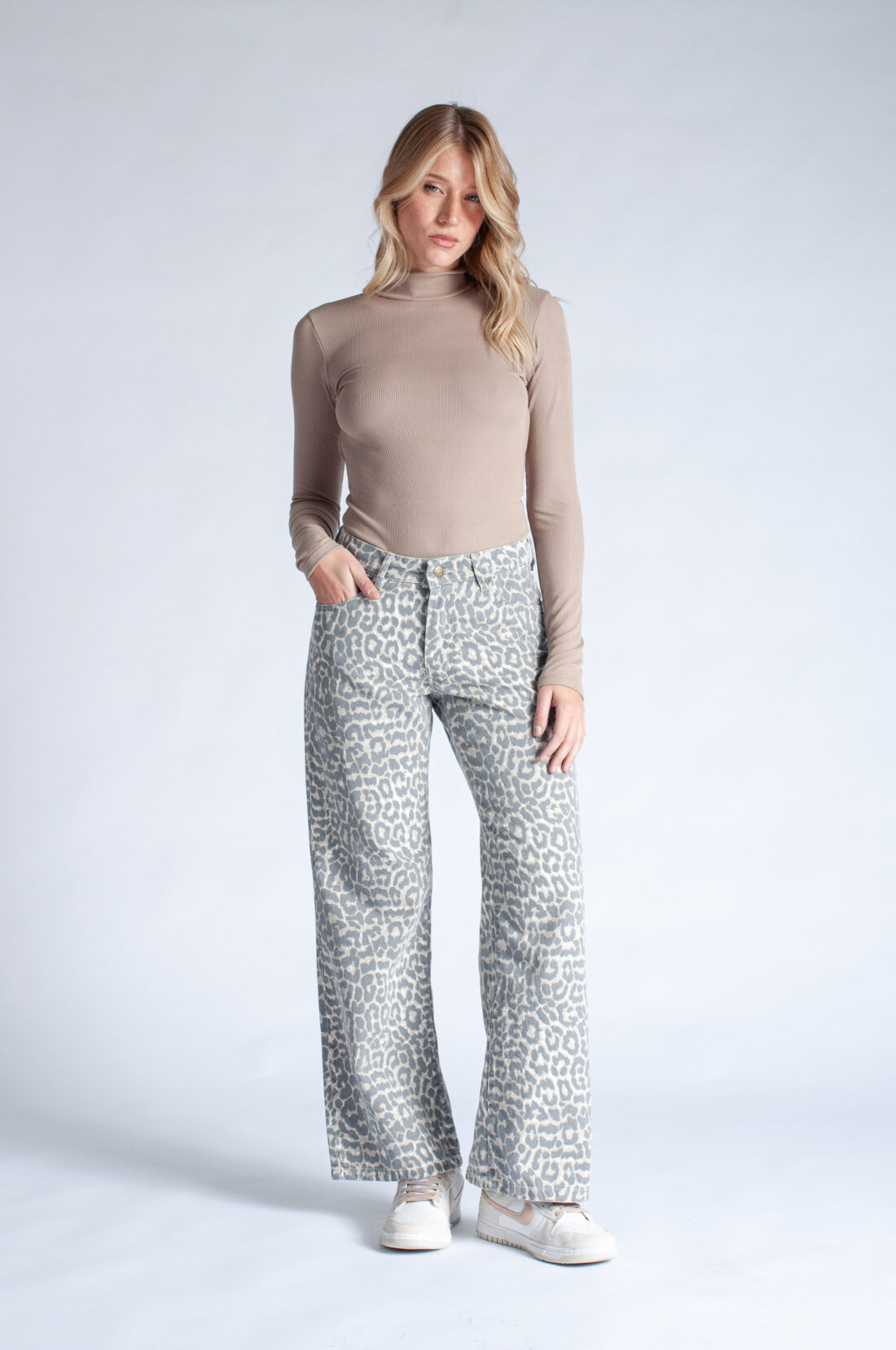 [11244] wideleg animal print