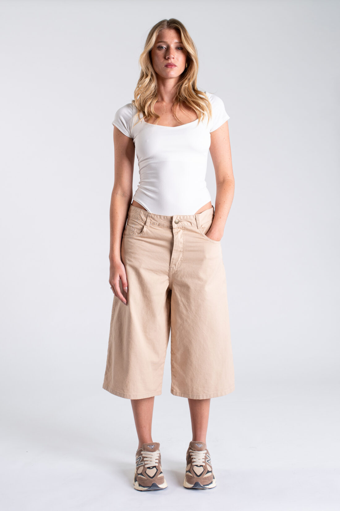 [12014] bermuda baggy gabardina colores