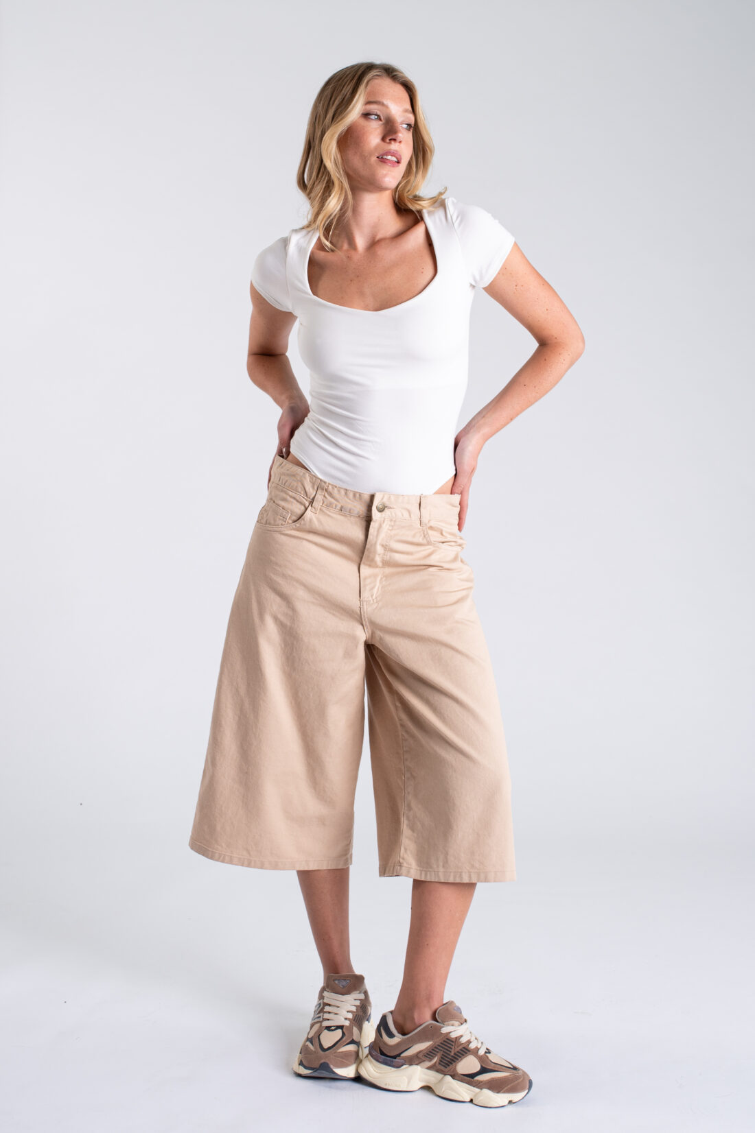 [12014] bermuda baggy gabardina colores