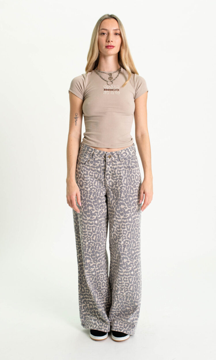 [11276] wideleg animal print