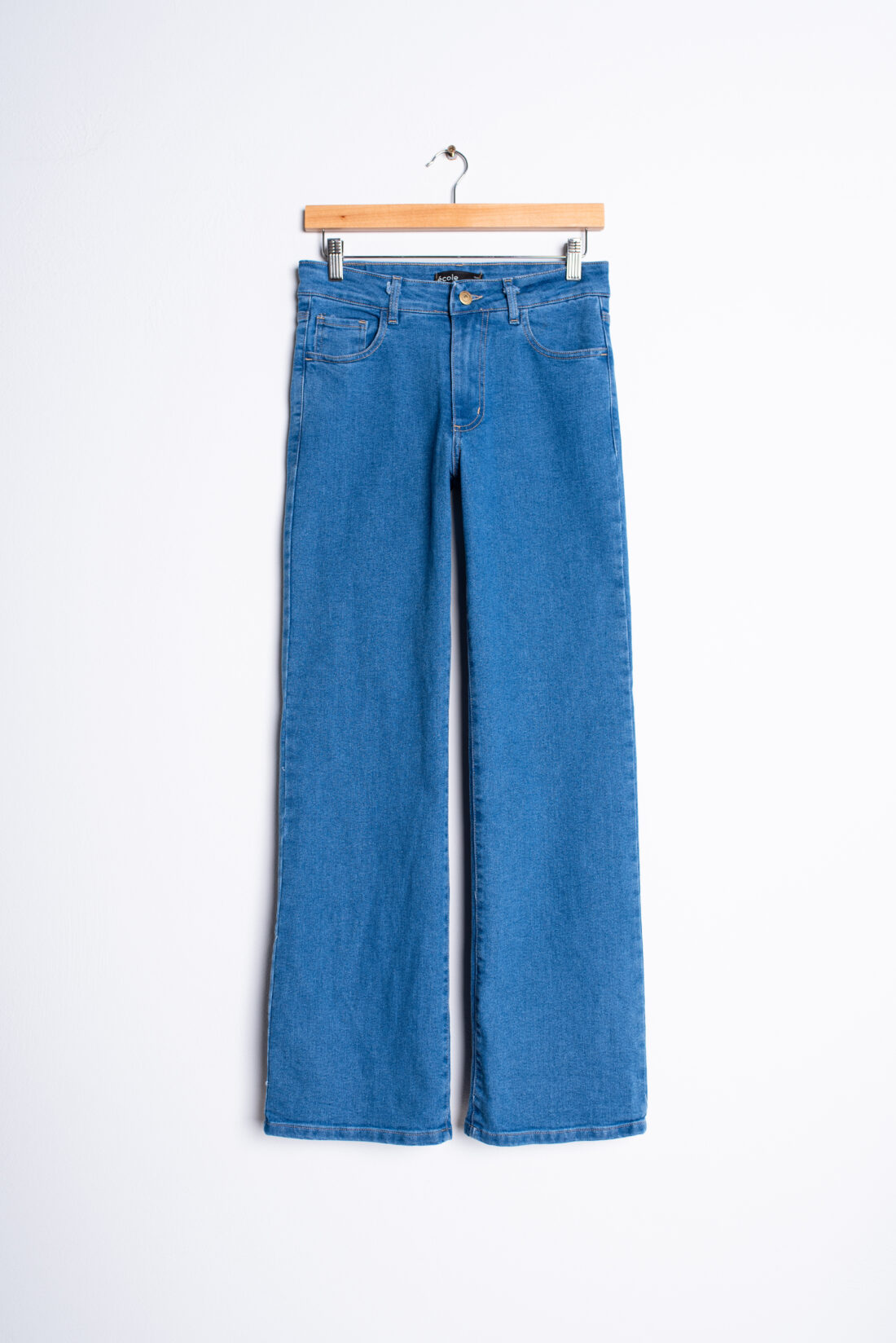 [11277] wideleg blue tiro medio elastizado