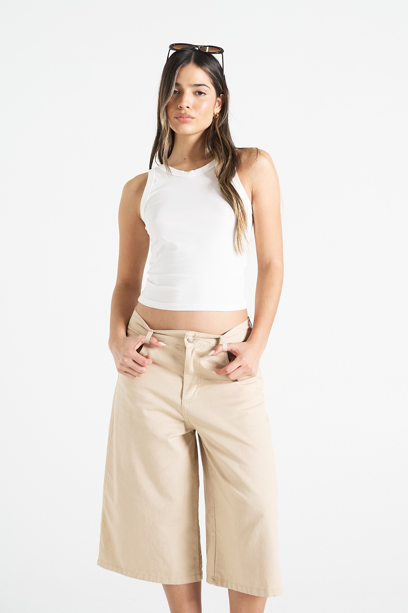 BERMUDA BAGGY LIVIANA BEIGE