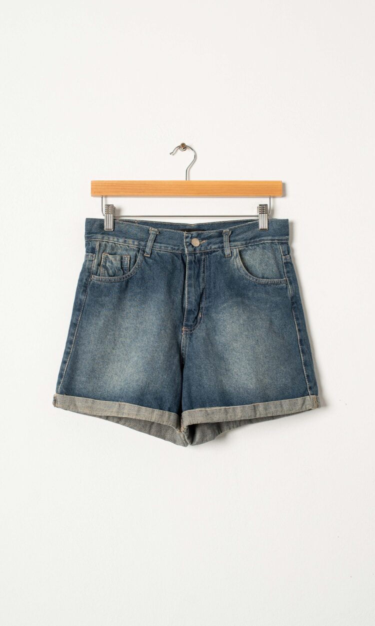 [12016] short mom oxido ruedo rígido