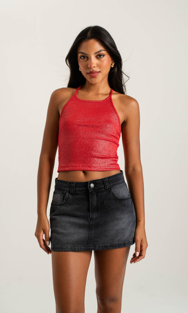 [12047] skort gris mini