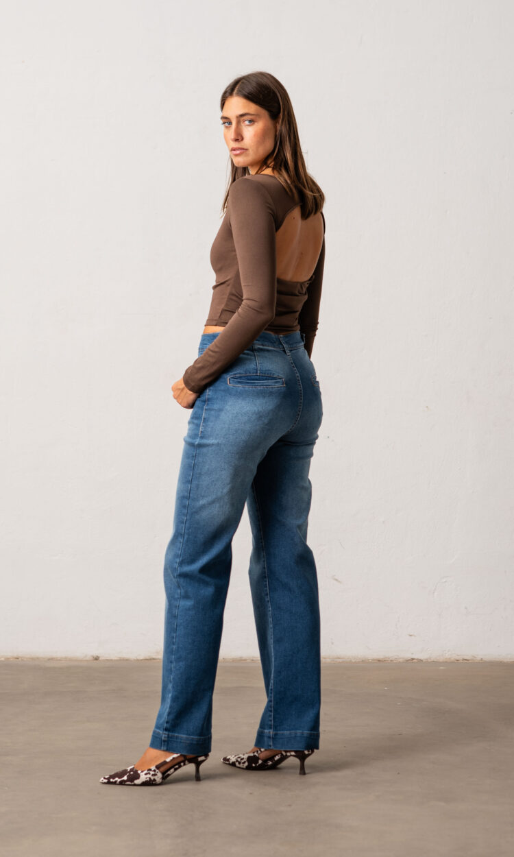 17001-AP | RECTO BOLSILLO OJAL AZUL COMFORT