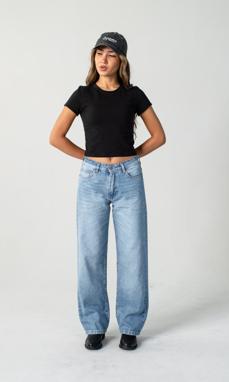 0801-EP | BAGGY RECTO CELESTE