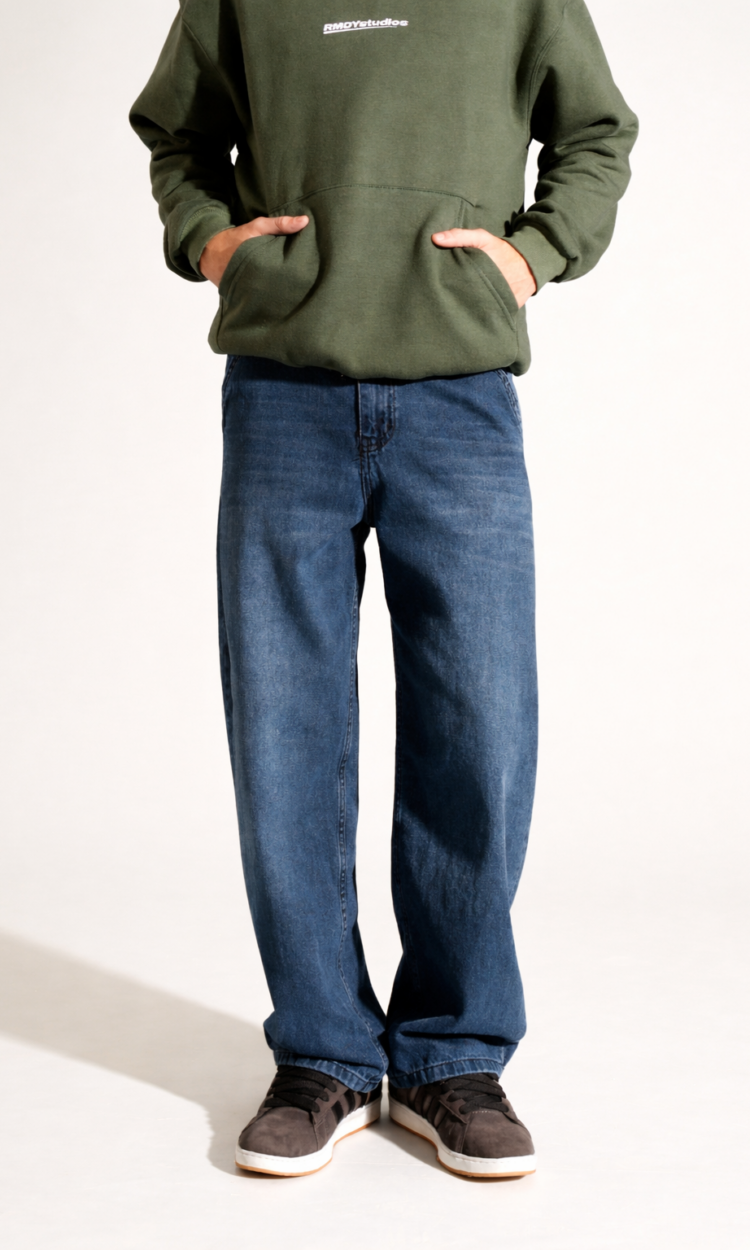 21192-RP | BAGGY SKATER AZUL OSCURO