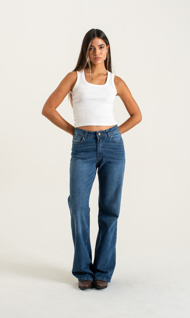 12203-EP | RECTO WIDELEG AZUL BIGOTES