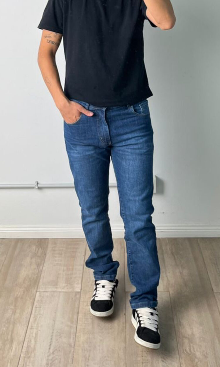 01802-RP | SLIM AZUL ELASTIZADO