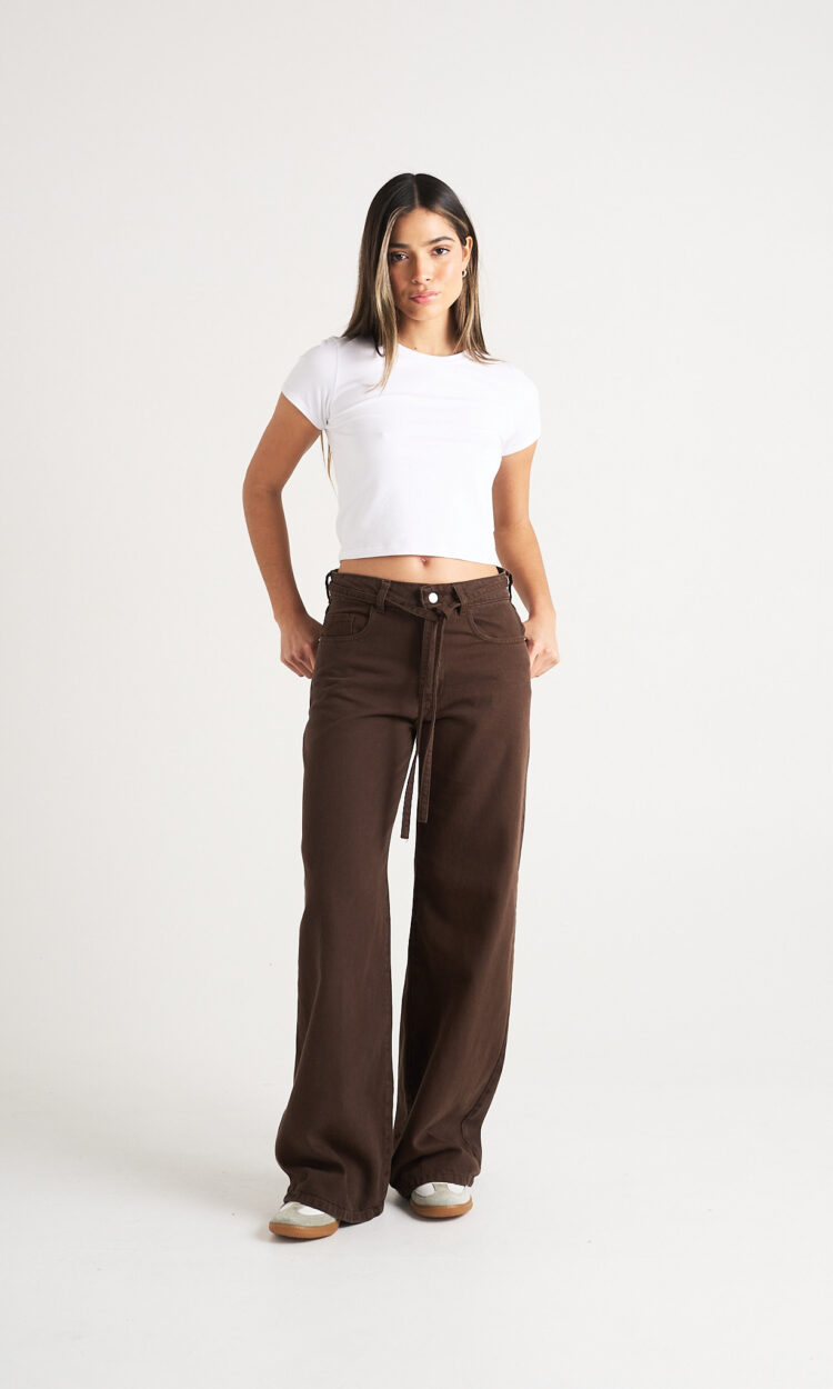 4506-EP | WIDELEG CINTO CHOCOLATE F.